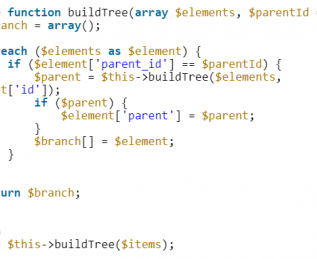 PHP иерархический массив по ключу